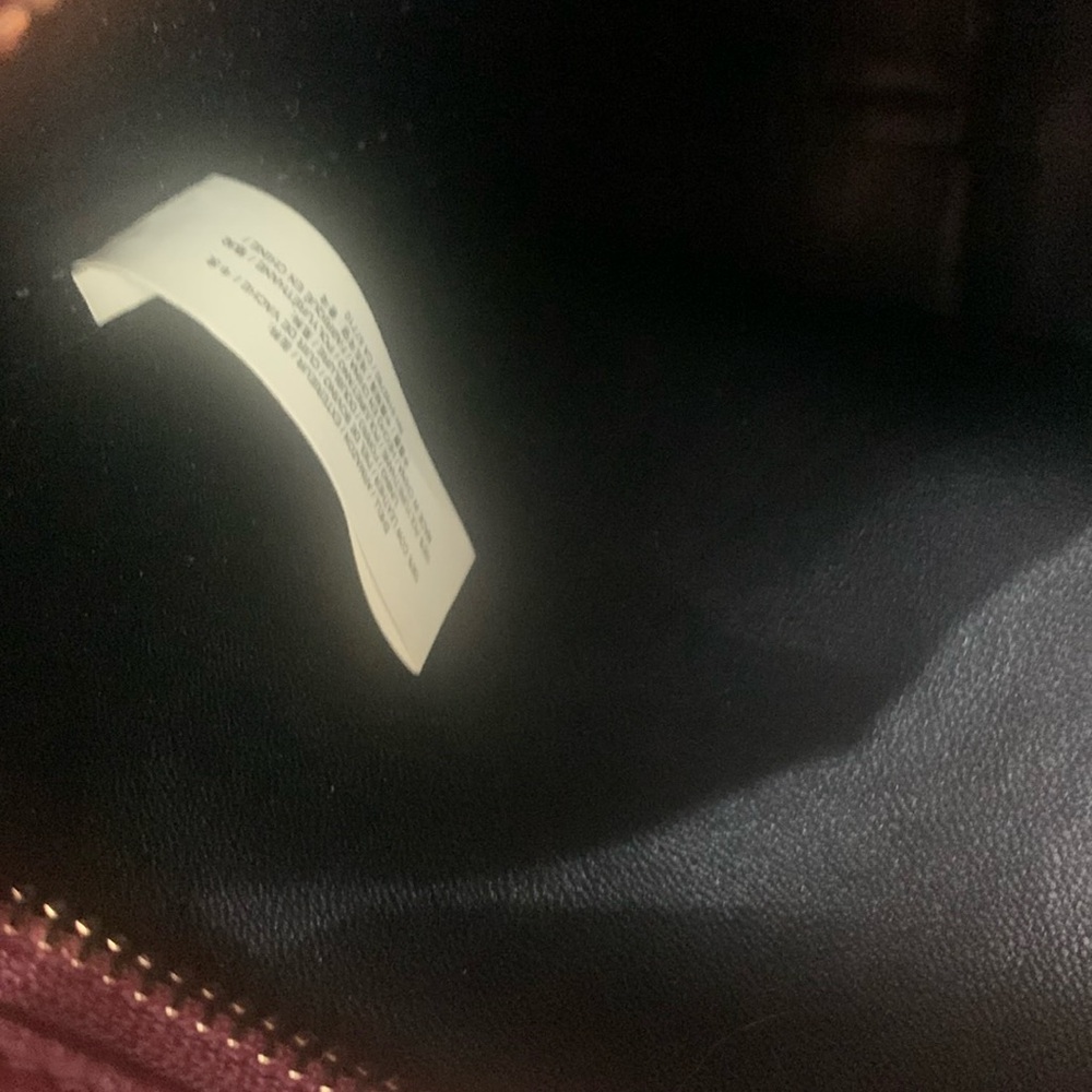 NWOT Kate Spade burgundy genuine leather bucket/crossbody bag - Picture 7 of 10